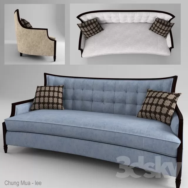 DECOR HELPER – CLASSIC – LIVINGROOM – SOFA – LONG 3D MODELS – 154