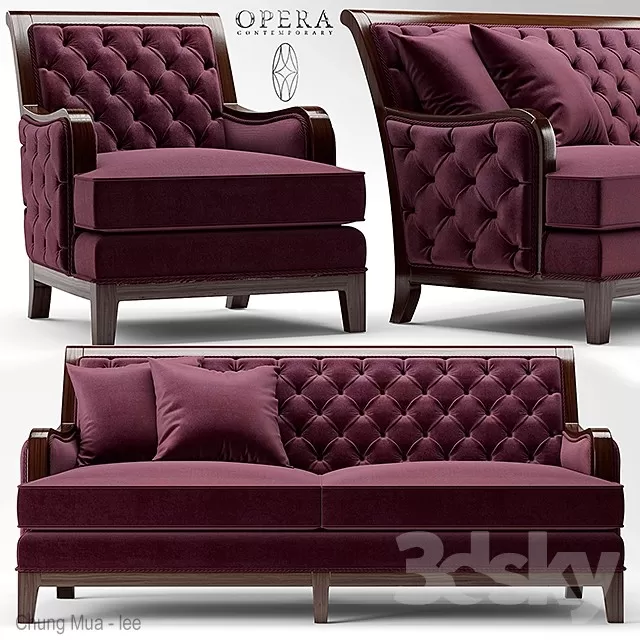 DECOR HELPER – CLASSIC – LIVINGROOM – SOFA – LONG 3D MODELS – 181