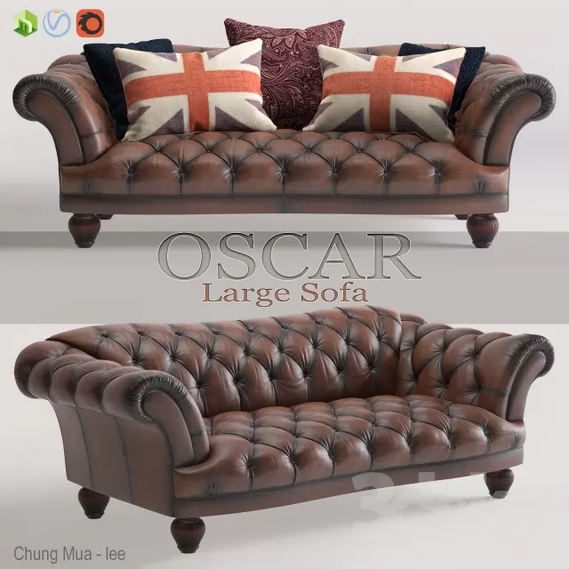 DECOR HELPER – CLASSIC – LIVINGROOM – SOFA – LONG 3D MODELS – 193