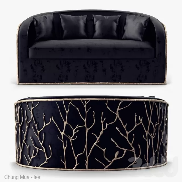 DECOR HELPER – CLASSIC – LIVINGROOM – SOFA – LONG 3D MODELS – 195