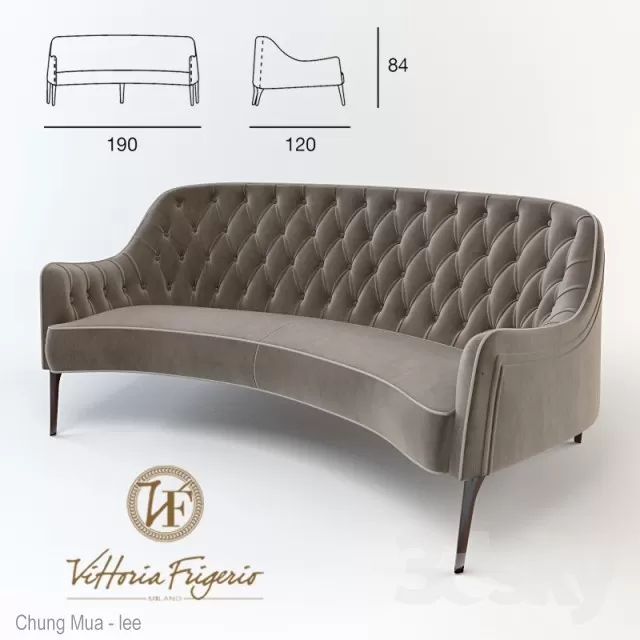 DECOR HELPER – CLASSIC – LIVINGROOM – SOFA – LONG 3D MODELS – 196
