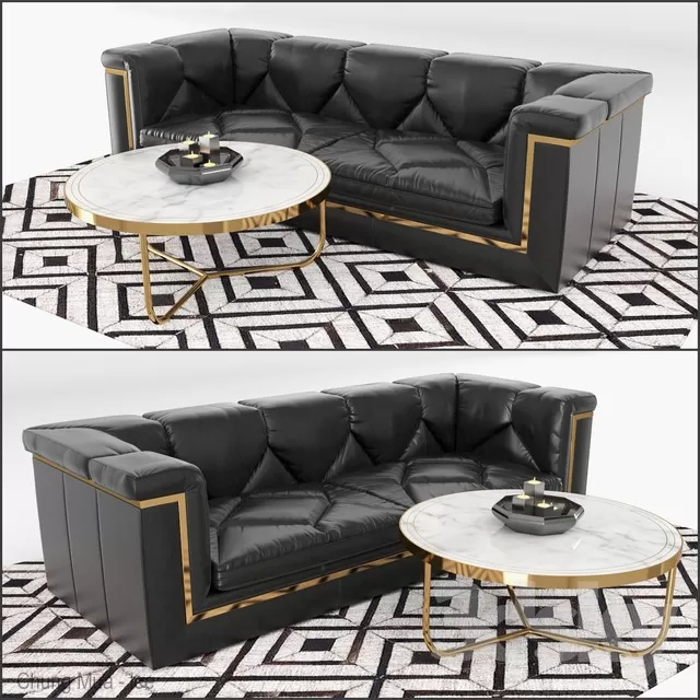 DECOR HELPER – CLASSIC – LIVINGROOM – SOFA – LONG 3D MODELS – 76