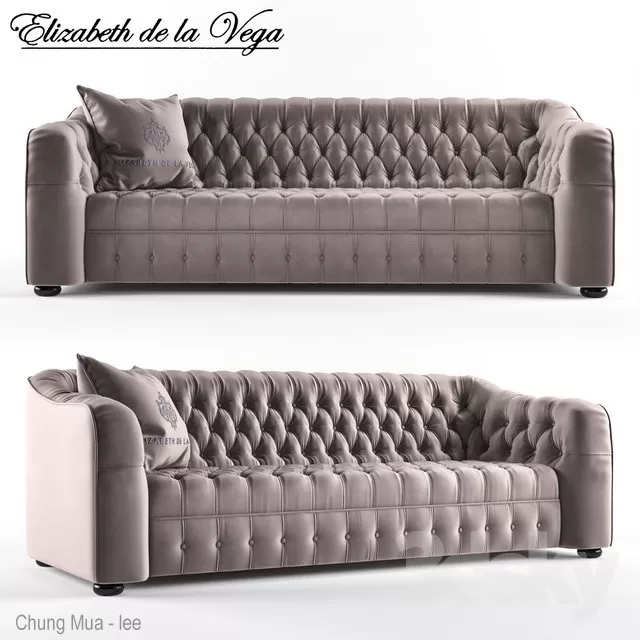 DECOR HELPER – CLASSIC – LIVINGROOM – SOFA – LONG 3D MODELS – 83