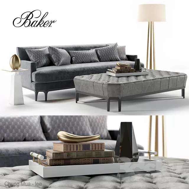 DECOR HELPER – CLASSIC – LIVINGROOM – SOFA – LONG 3D MODELS – 93