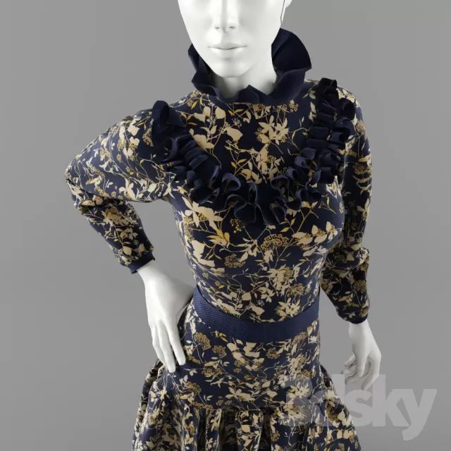 CLOTHES AND SHOES 3D MODELS – 045