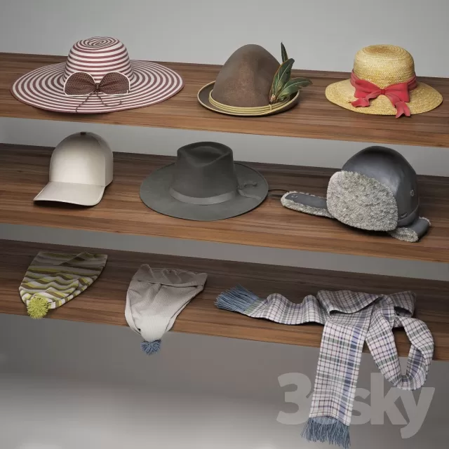 CLOTHES AND SHOES 3D MODELS – 052