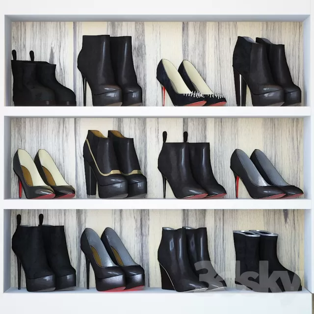 CLOTHES AND SHOES 3D MODELS – 099