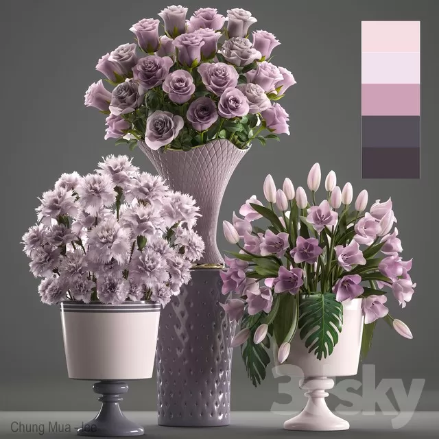DECOR HELPER – DECOR – FLOWER 3D MODELS – 124