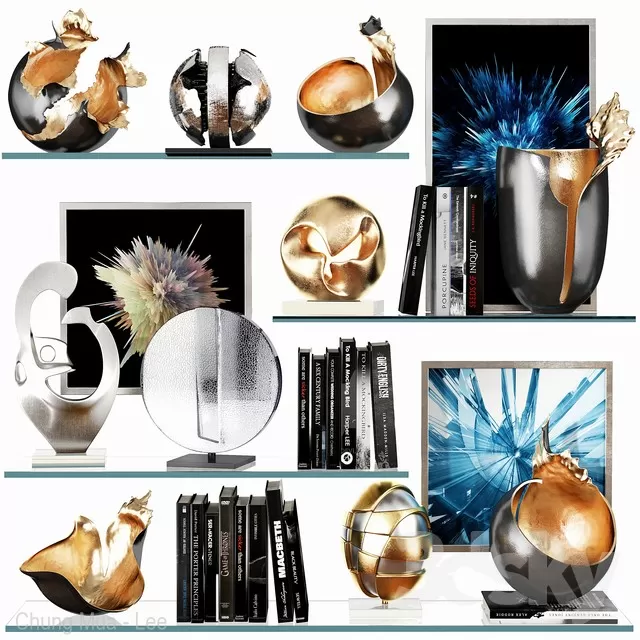 DECOR HELPER – DECOR – SHELVES 3D MODELS – 23