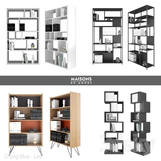 DECOR HELPER – DECOR – SHELVES 3D MODELS – 4