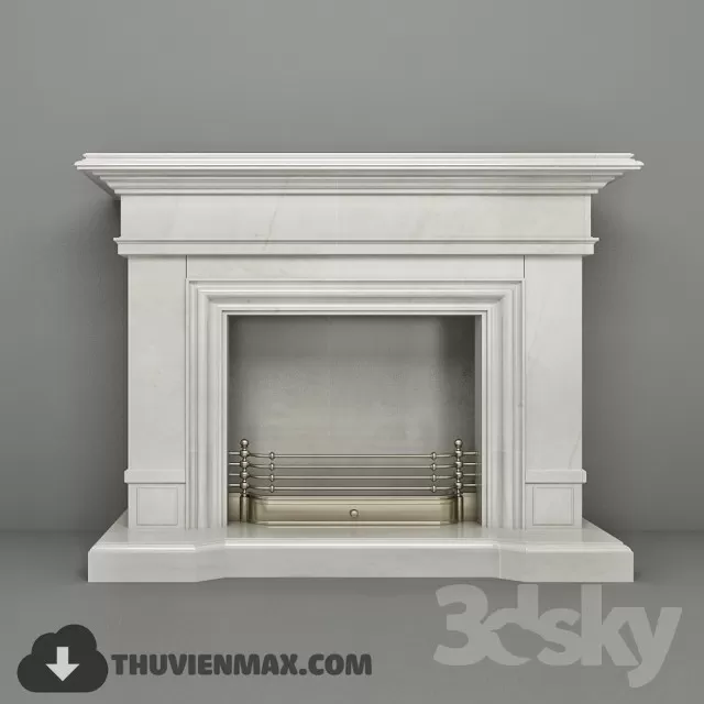 Decoration 3D Models – Fire Place & Radiator 043 Decoration 3D Models – Fire Place & Radiator 043