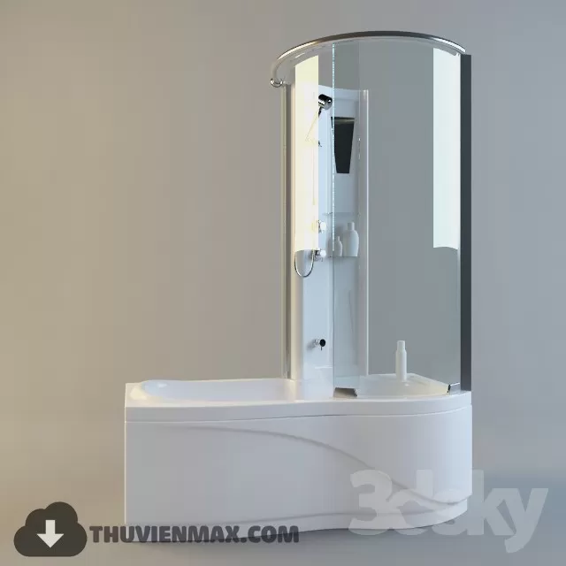 Decoration – Bathtub & Shower Cubicle 3D Models – 002
