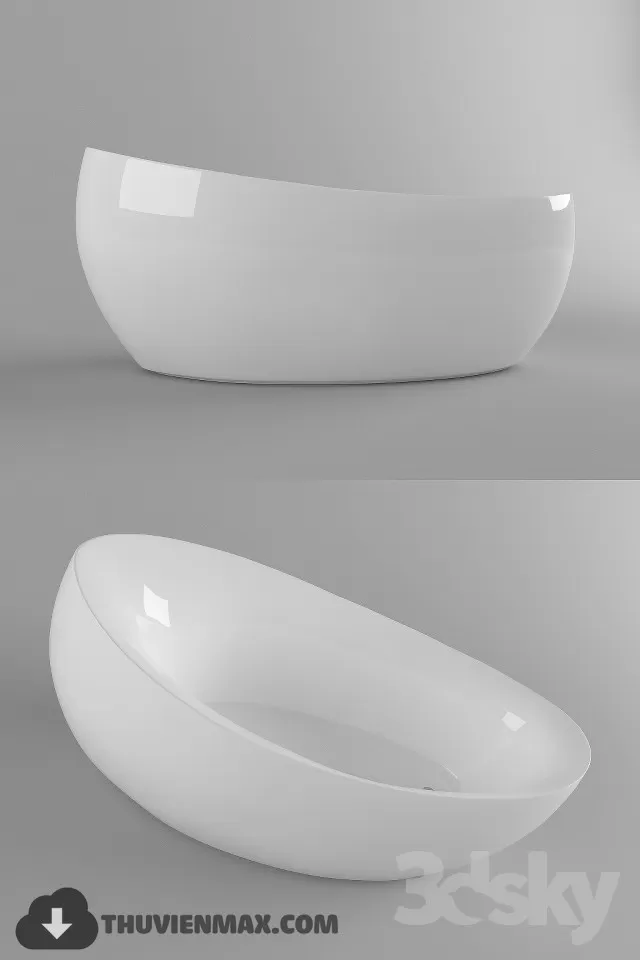 Decoration – Bathtub & Shower Cubicle 3D Models – 007