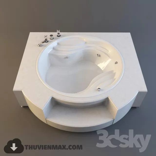 Decoration – Bathtub & Shower Cubicle 3D Models – 010