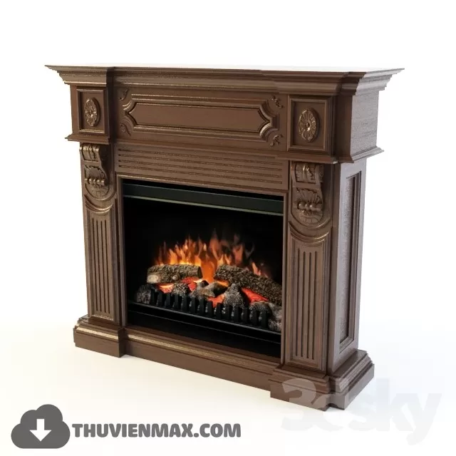 Decoration 3D Models – Fire Place & Radiator 047 Decoration 3D Models – Fire Place & Radiator 047