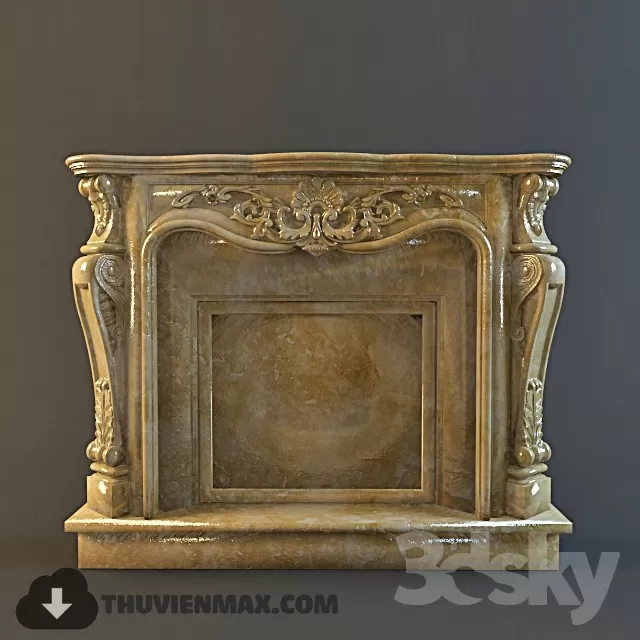 Decoration 3D Models – Fire Place & Radiator 049 Decoration 3D Models – Fire Place & Radiator 049