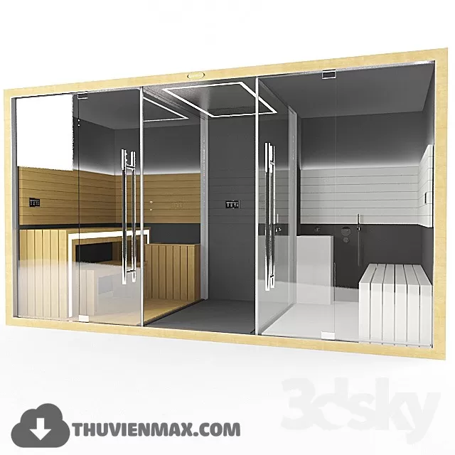 Decoration – Bathtub & Shower Cubicle 3D Models – 038