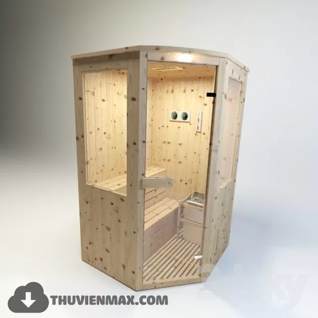 Decoration – Bathtub & Shower Cubicle 3D Models – 040