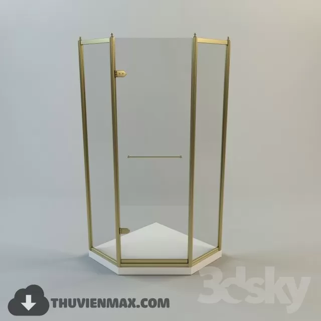 Decoration – Bathtub & Shower Cubicle 3D Models – 046
