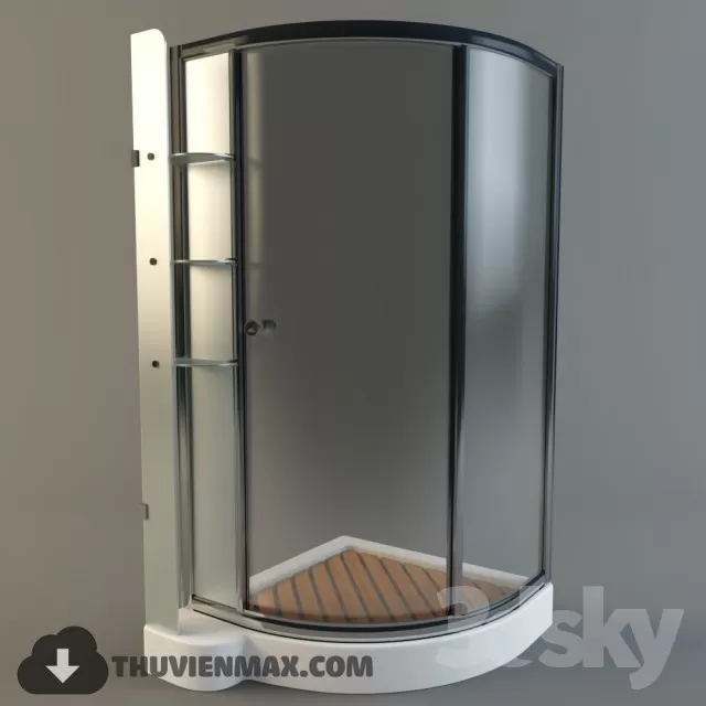 Decoration – Bathtub & Shower Cubicle 3D Models – 051
