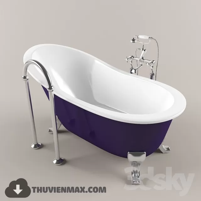 Decoration – Bathtub & Shower Cubicle 3D Models – 059