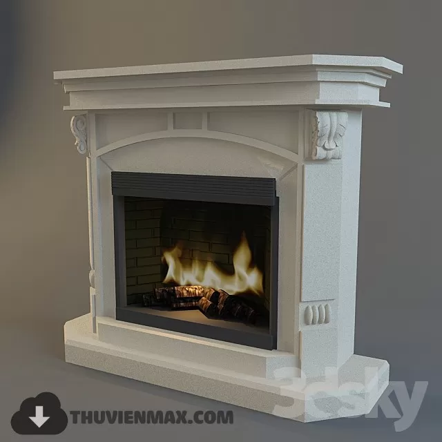 Decoration 3D Models – Fire Place & Radiator 052 Decoration 3D Models – Fire Place & Radiator 052
