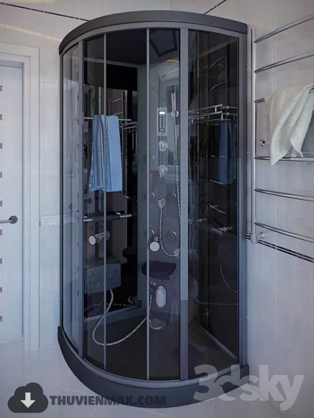 Decoration – Bathtub & Shower Cubicle 3D Models – 086