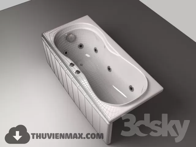 Decoration – Bathtub & Shower Cubicle 3D Models – 088