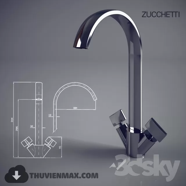 Decoration – Tap & Towel Radiator 3D Models – 061