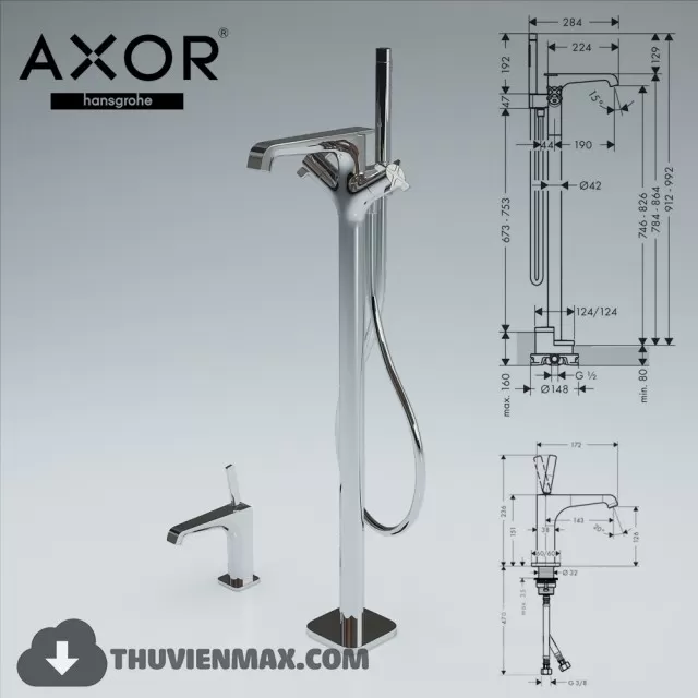 Decoration – Tap & Towel Radiator 3D Models – 098