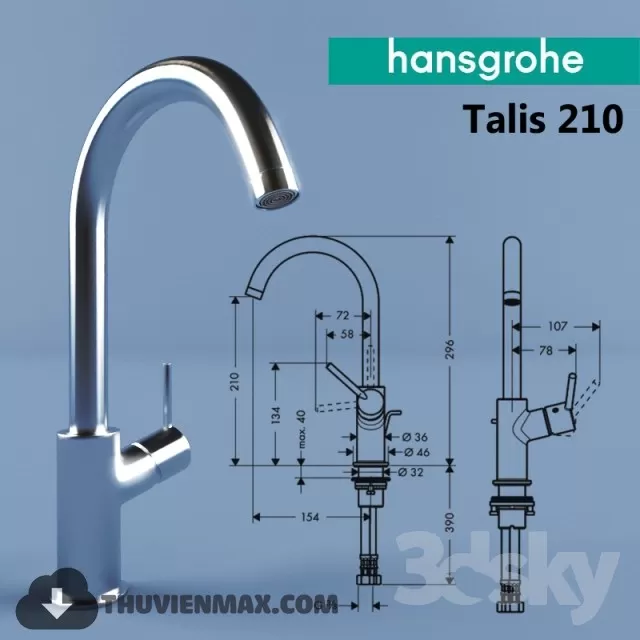 Decoration – Tap & Towel Radiator 3D Models – 101