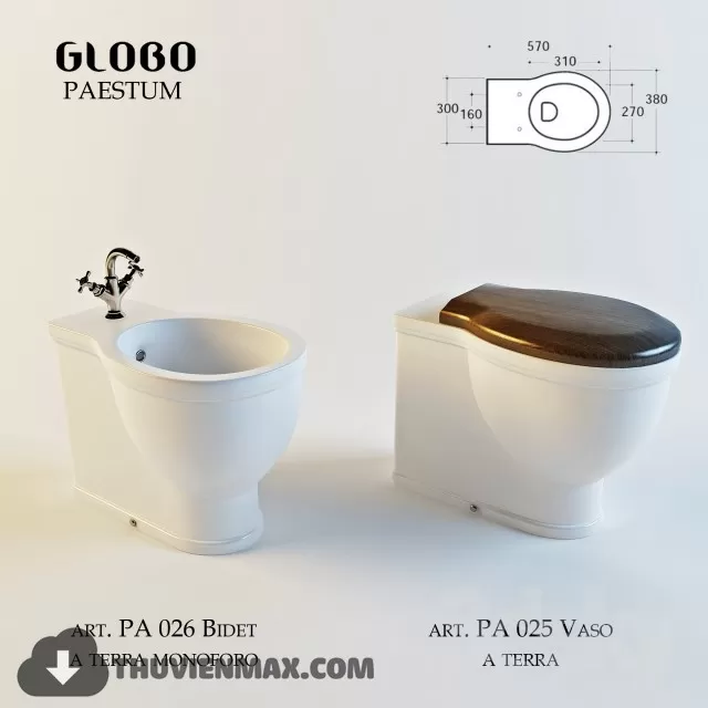 Decoration – Toilet & Bidet 3D Models – 096