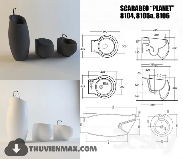 Decoration – Toilet & Bidet 3D Models – 112