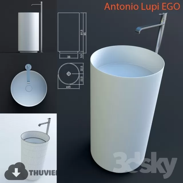 Decoration – Wash basin 3D Models – 098