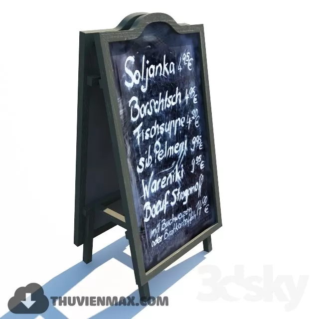 Decoration 3D Models – Restaurant 015 Decoration 3D Models – Restaurant 015