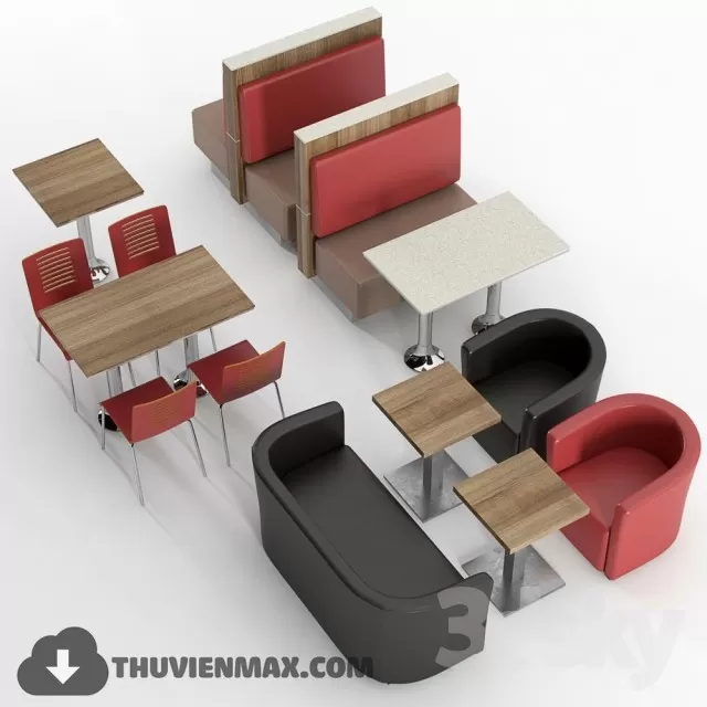 Decoration 3D Models – Restaurant 016 Decoration 3D Models – Restaurant 016