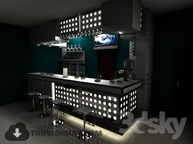 Decoration 3D Models – Restaurant 021 Decoration 3D Models – Restaurant 021
