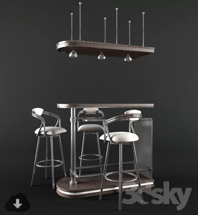 Decoration 3D Models – Restaurant 023 Decoration 3D Models – Restaurant 023