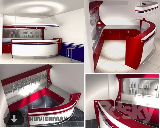Decoration 3D Models – Restaurant 027 Decoration 3D Models – Restaurant 027