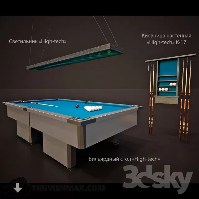 Decoration 3D Models – Billiards 006 Decoration 3D Models – Billiards 006