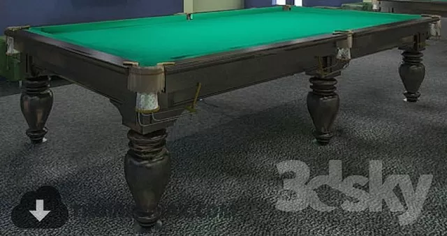 Decoration 3D Models – Billiards 009 Decoration 3D Models – Billiards 009