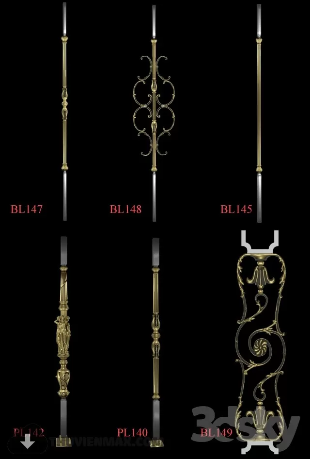 Decoration 3D Models – Staircase 013