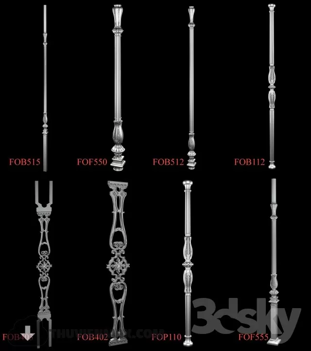 Decoration 3D Models – Staircase 014