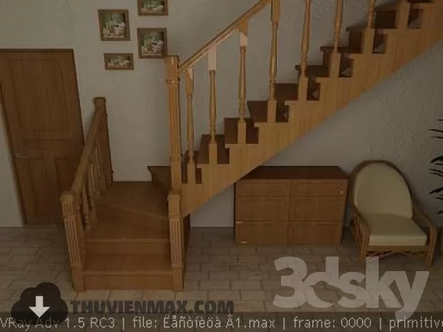 Decoration 3D Models – Staircase 015