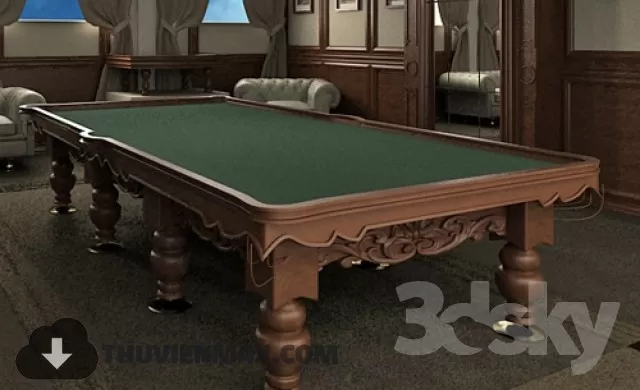 Decoration 3D Models – Billiards 022 Decoration 3D Models – Billiards 022