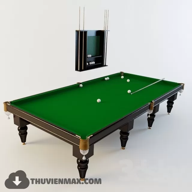 Decoration 3D Models – Billiards 027 Decoration 3D Models – Billiards 027