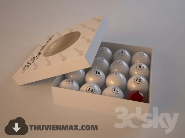 Decoration 3D Models – Billiards 032 Decoration 3D Models – Billiards 032