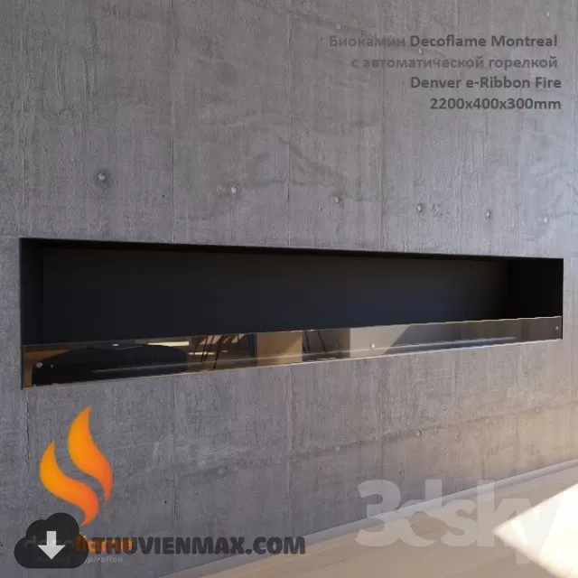 Decoration 3D Models – Fire Place & Radiator 003 Decoration 3D Models – Fire Place & Radiator 003