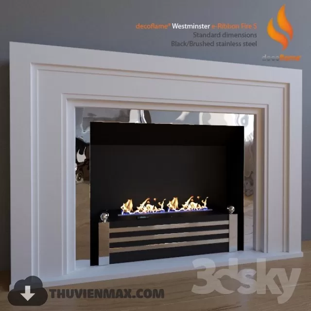 Decoration 3D Models – Fire Place & Radiator 004 Decoration 3D Models – Fire Place & Radiator 004