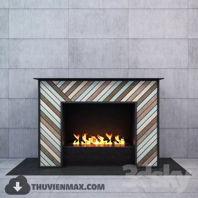 Decoration 3D Models – Fire Place & Radiator 005 Decoration 3D Models – Fire Place & Radiator 005